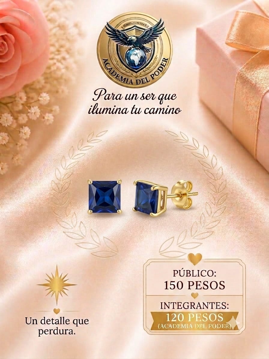 Broqueles de oro capado
