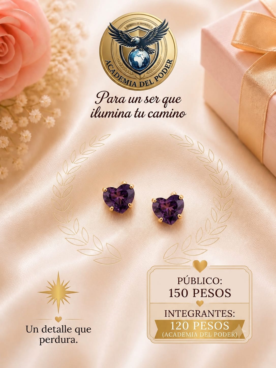 Broqueles de chapa de oro