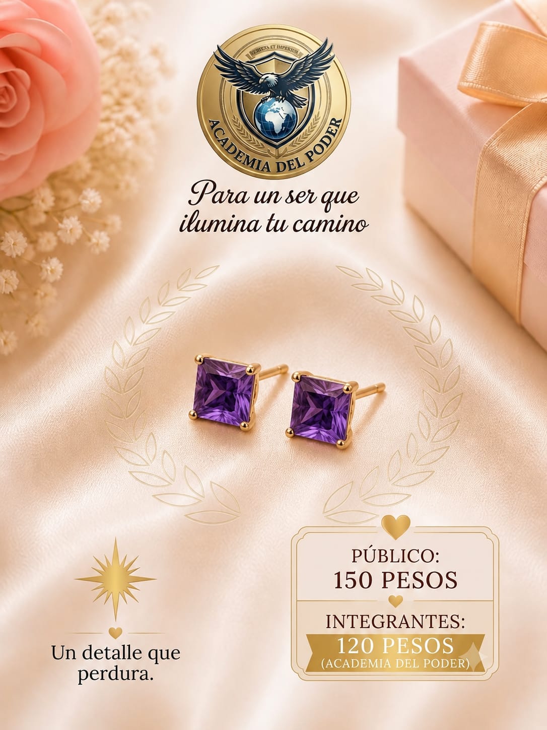 Broqueles de chapa de oro