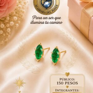 aretes chapa de oro